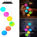 Solar Outdoor Led Hanging Ball Wind Chime Light